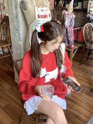 Avalon Red Doggie Sweater