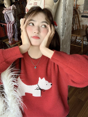 Avalon Red Doggie Sweater