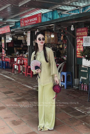 P15 - Pháp Phục Lam Voan Tơ Thêu Cao Cấp