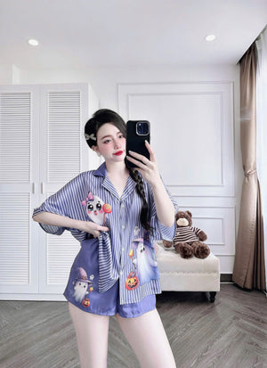 Halloween Ghost Short Pajamas Set