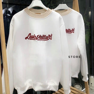 Inspired L.V Letters Embroidered Sweater
