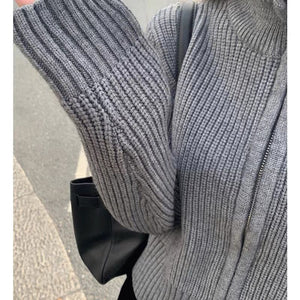Turtleneck Sweater in Grey