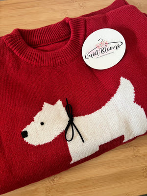 Avalon Red Doggie Sweater