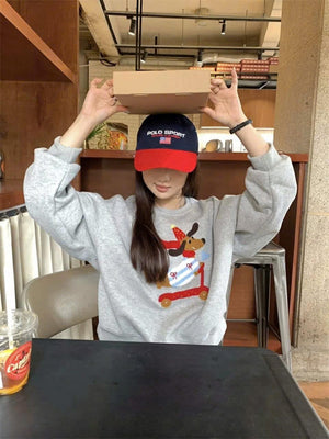 Doggie on Skateboard Festive Sweater