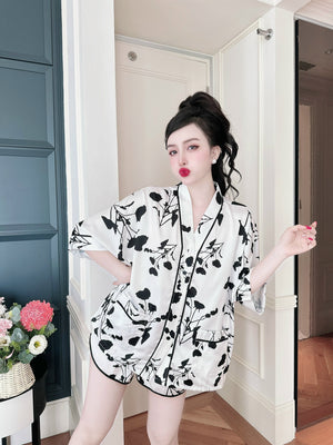 PJ11 2pcs/ Set Sleeveless Top and Shorts