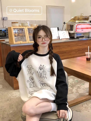 Doggies Printed Crewneck Sweatshirt