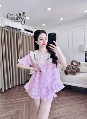 (90-120 lbs) Short Sleeved Kate Pajama Set