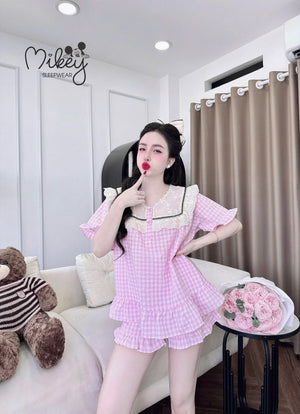 (90-120 lbs) Short Sleeved Kate Pajama Set