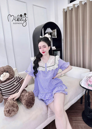 (90-120 lbs) Short Sleeved Kate Pajama Set