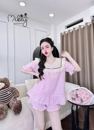 (90-120 lbs) Short Sleeved Kate Pajama Set