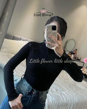 Warm Crew Neck Long-Sleeve Top