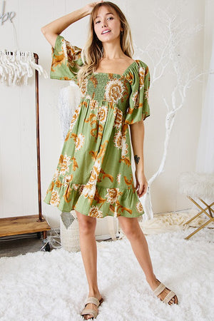 Olivia Ocean Sage Dress