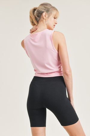 Twist Crop Top - Pink