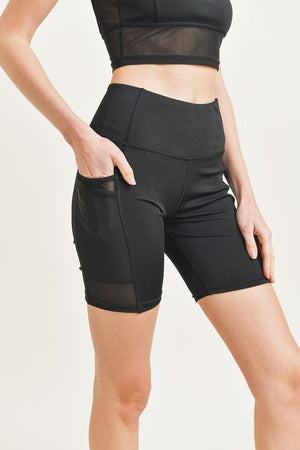 Biker Shorts w/ Side Pockets