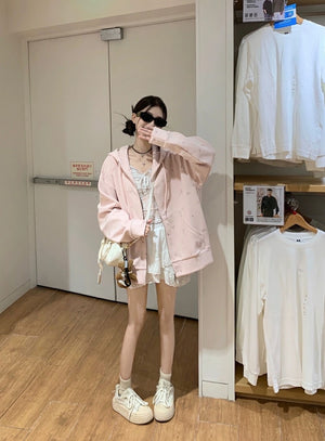 Palm Springs Pink Hoodie Jacket