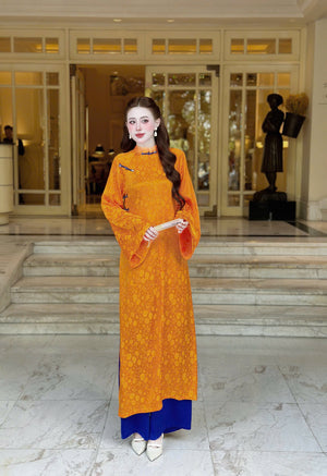 Áo Dài Gấm và Quần Lụa Lạnh