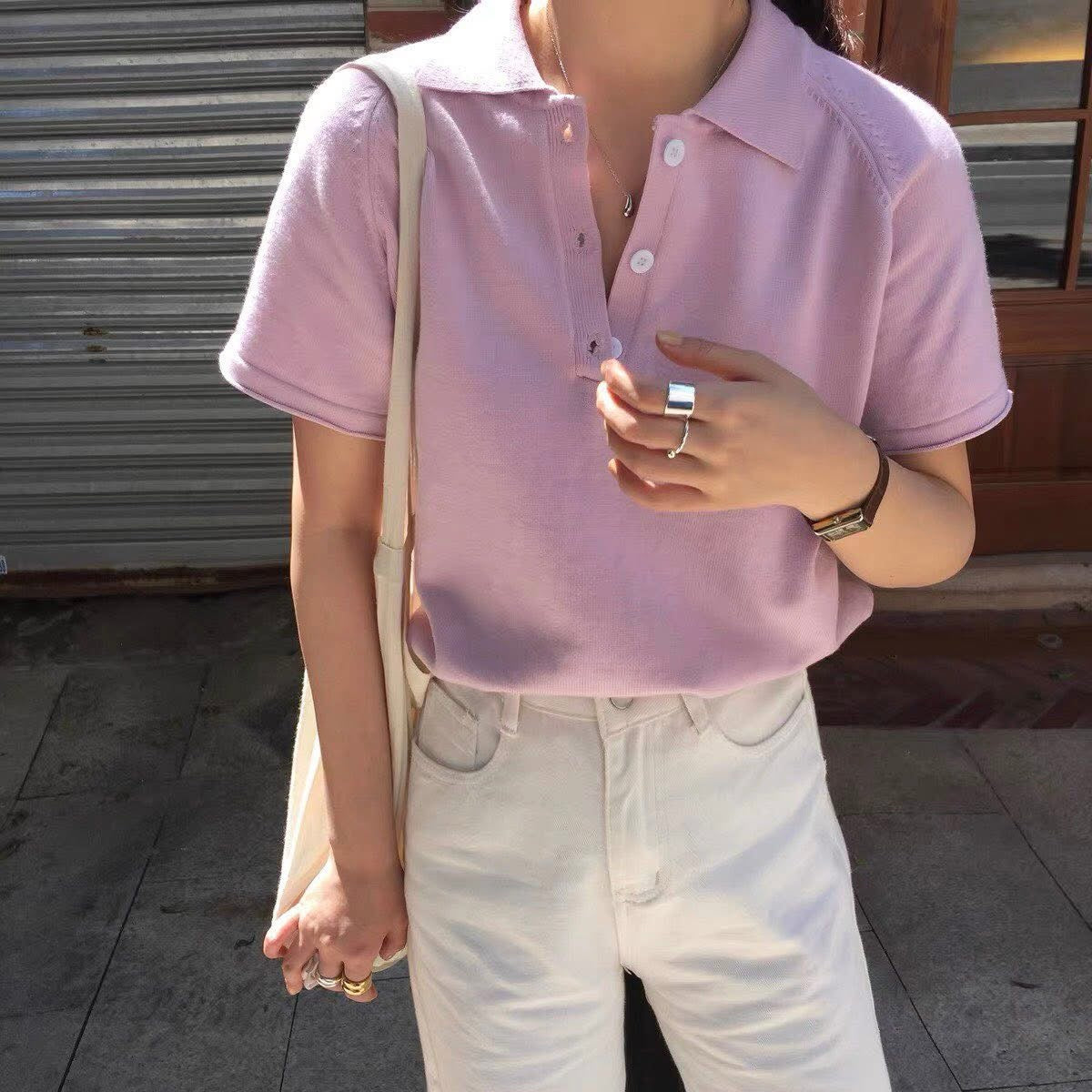 Polo Short Sleeved T-shirt Top