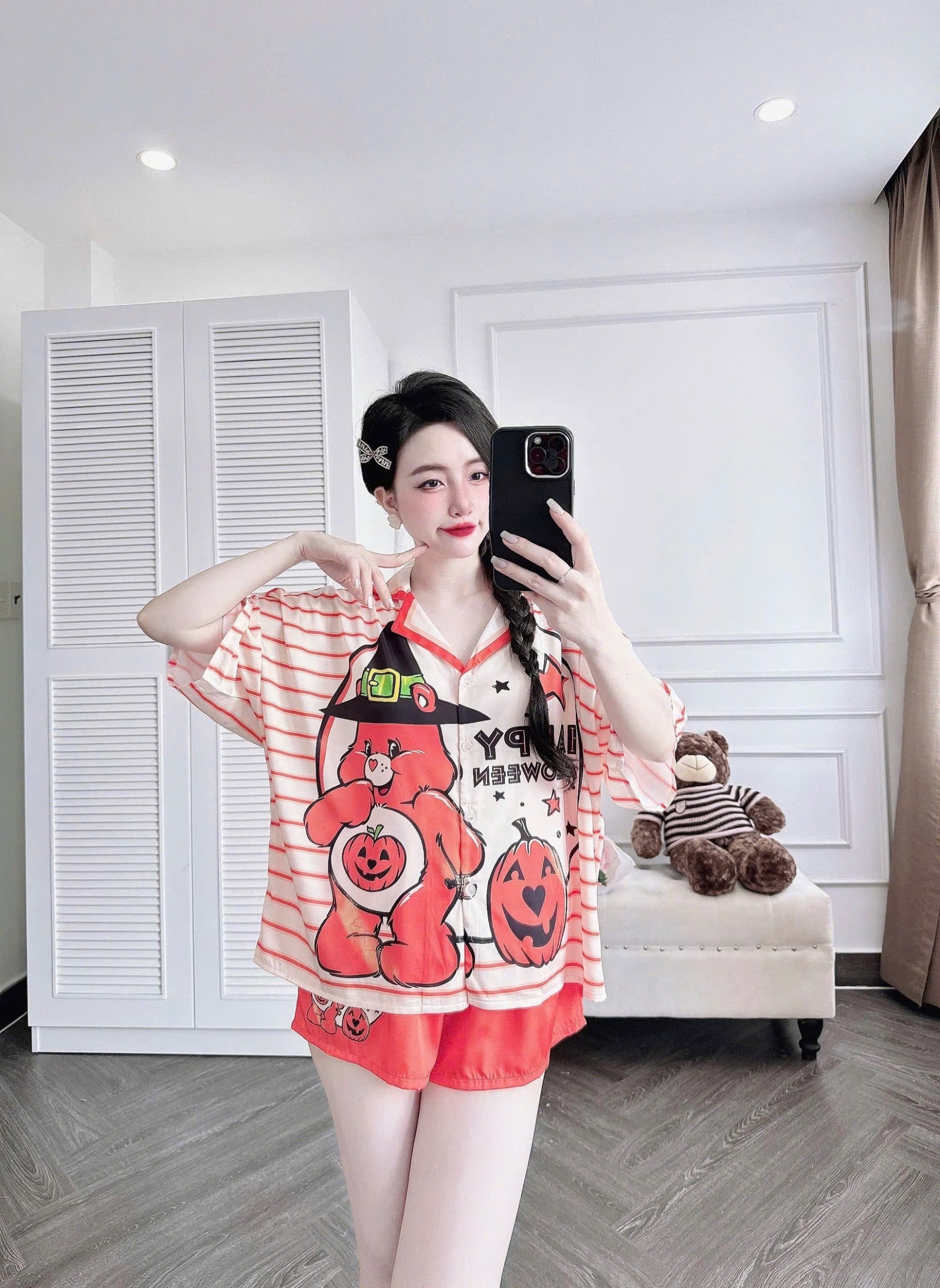 Halloween Short Pajamas Set