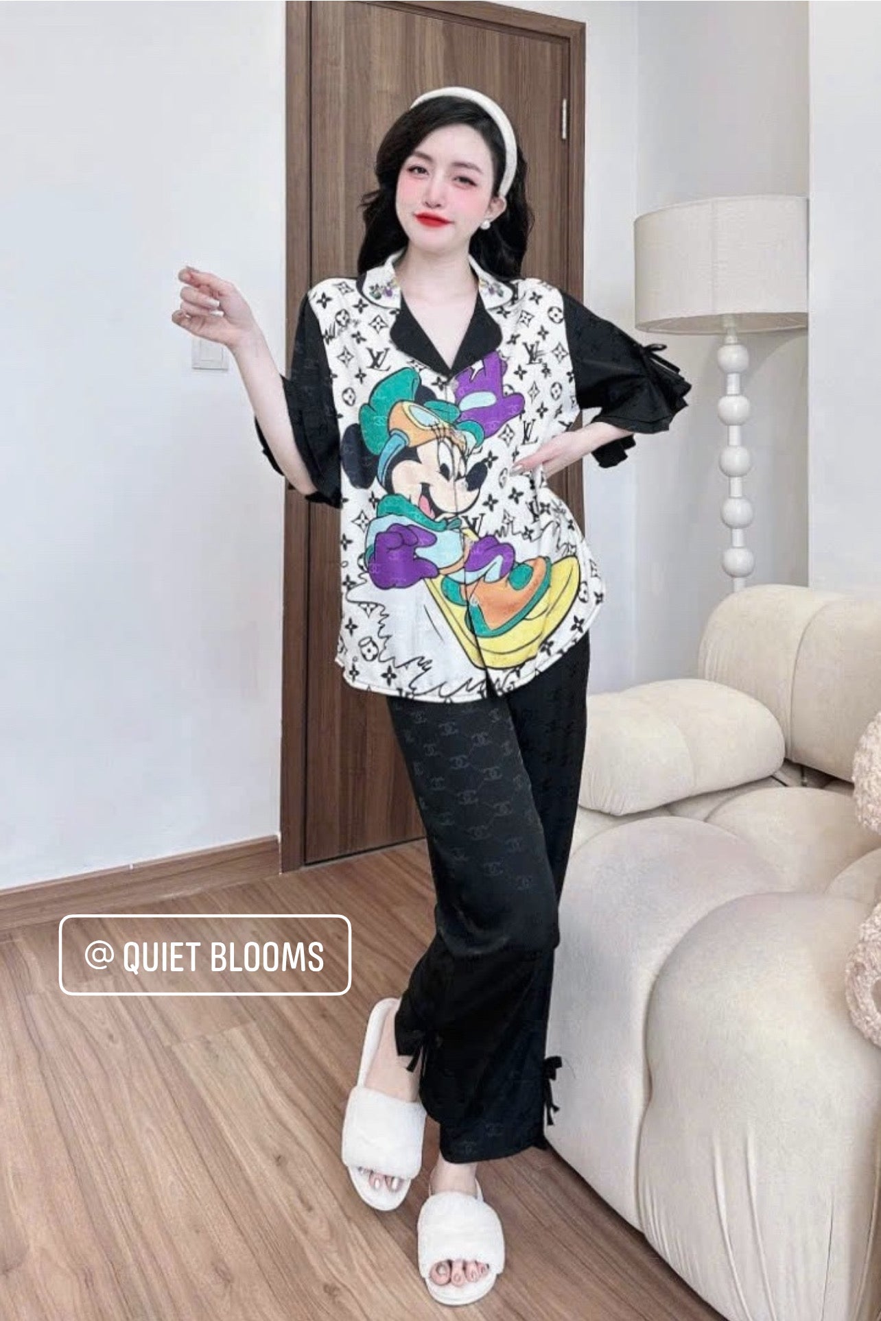 Lụa Xước Cute Pajamas