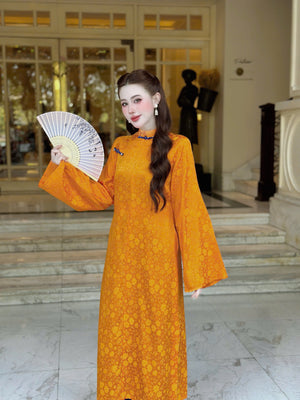 Áo Dài Gấm và Quần Lụa Lạnh