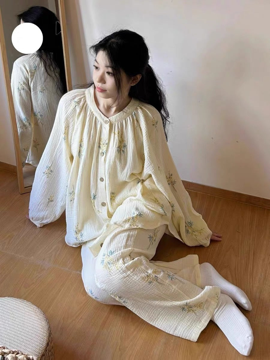 Light Yellow Pajamas Sleepwear #43