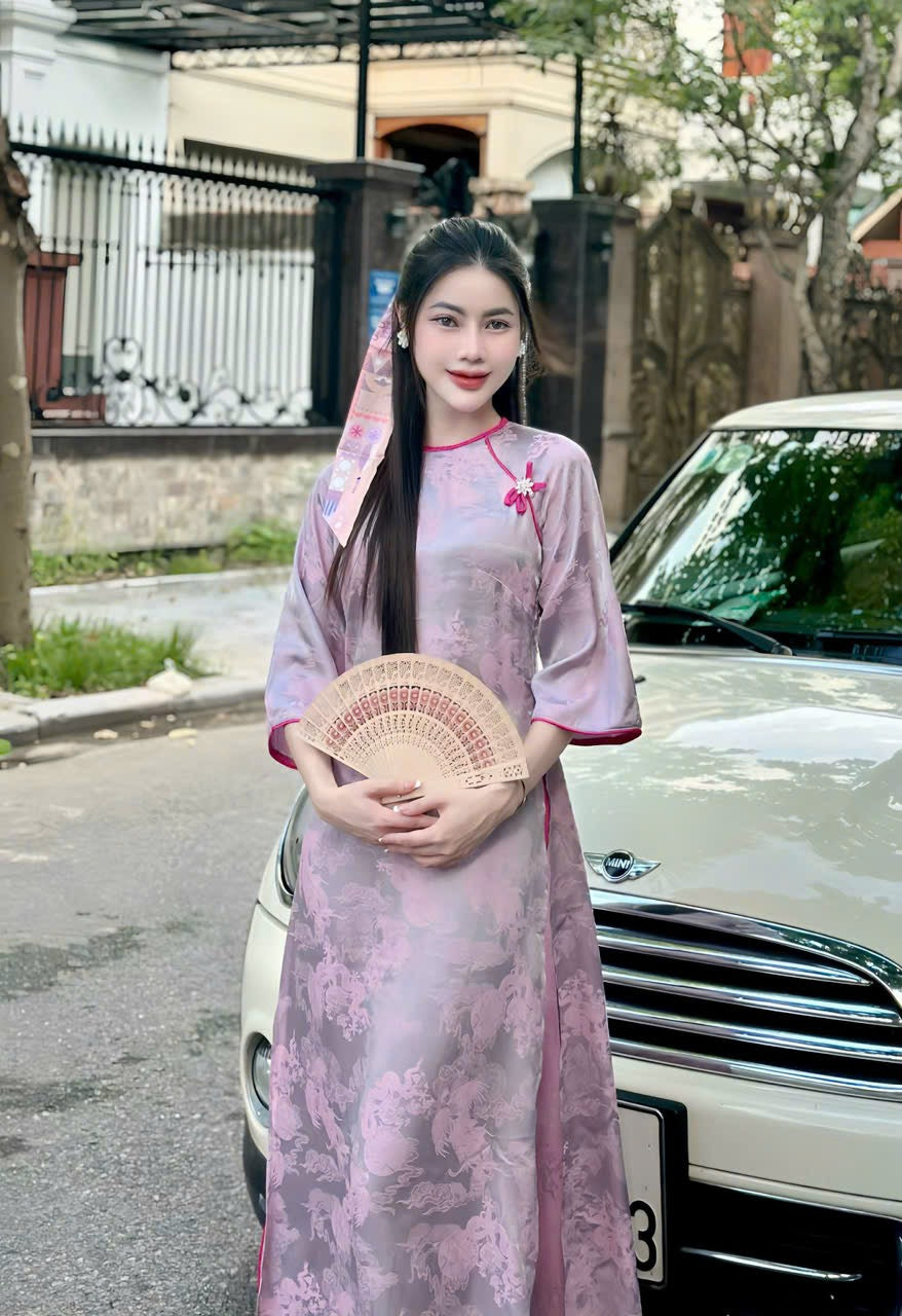 AD02 Áo Dài Lụa Gấm