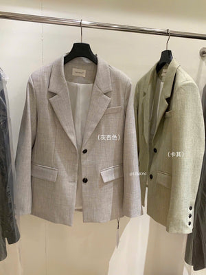 Grey Comfortable Cozy Blazer Vest