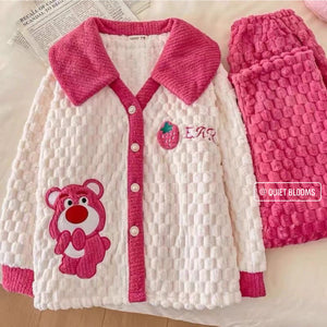 Fuzzy Fleece Pajamas Sleepwear