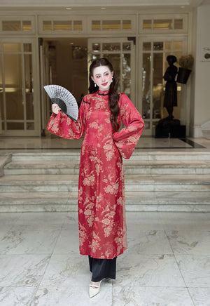 Áo Dài Gấm và Quần Lụa Lạnh