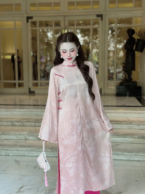 Áo Dài Gấm và Quần Lụa Lạnh