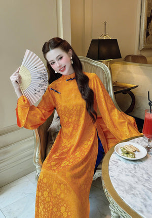 Áo Dài Gấm và Quần Lụa Lạnh