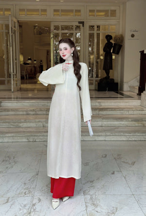 Áo Dài Gấm và Quần Lụa Lạnh