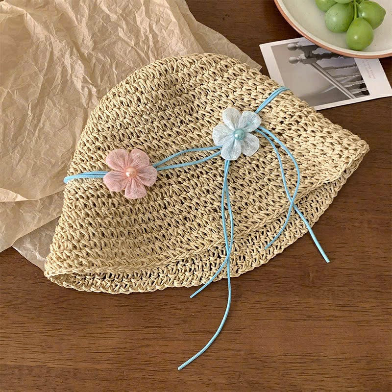 Flowers Round Bucket Hat