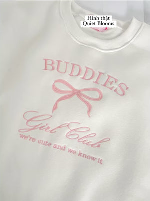 Buddies Girl Club Embroidered Sweatshirt