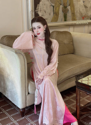 Áo Dài Gấm và Quần Lụa Lạnh