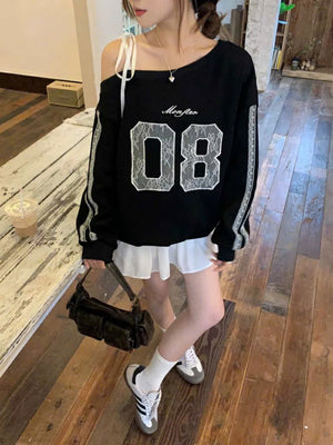 Cute One sided Sleeveless Sweatshirt