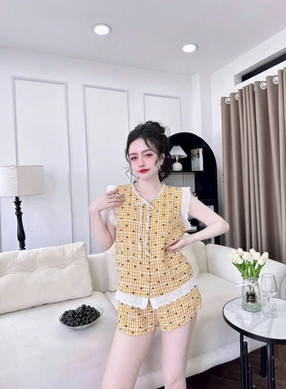 (90-120 lbs) Sleevelessed Kate Pajama Set