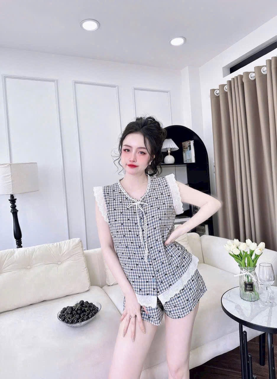 (90-120 lbs) Sleevelessed Kate Pajama Set