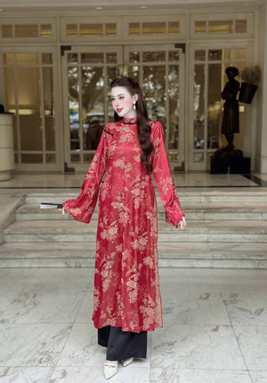 Áo Dài Gấm và Quần Lụa Lạnh