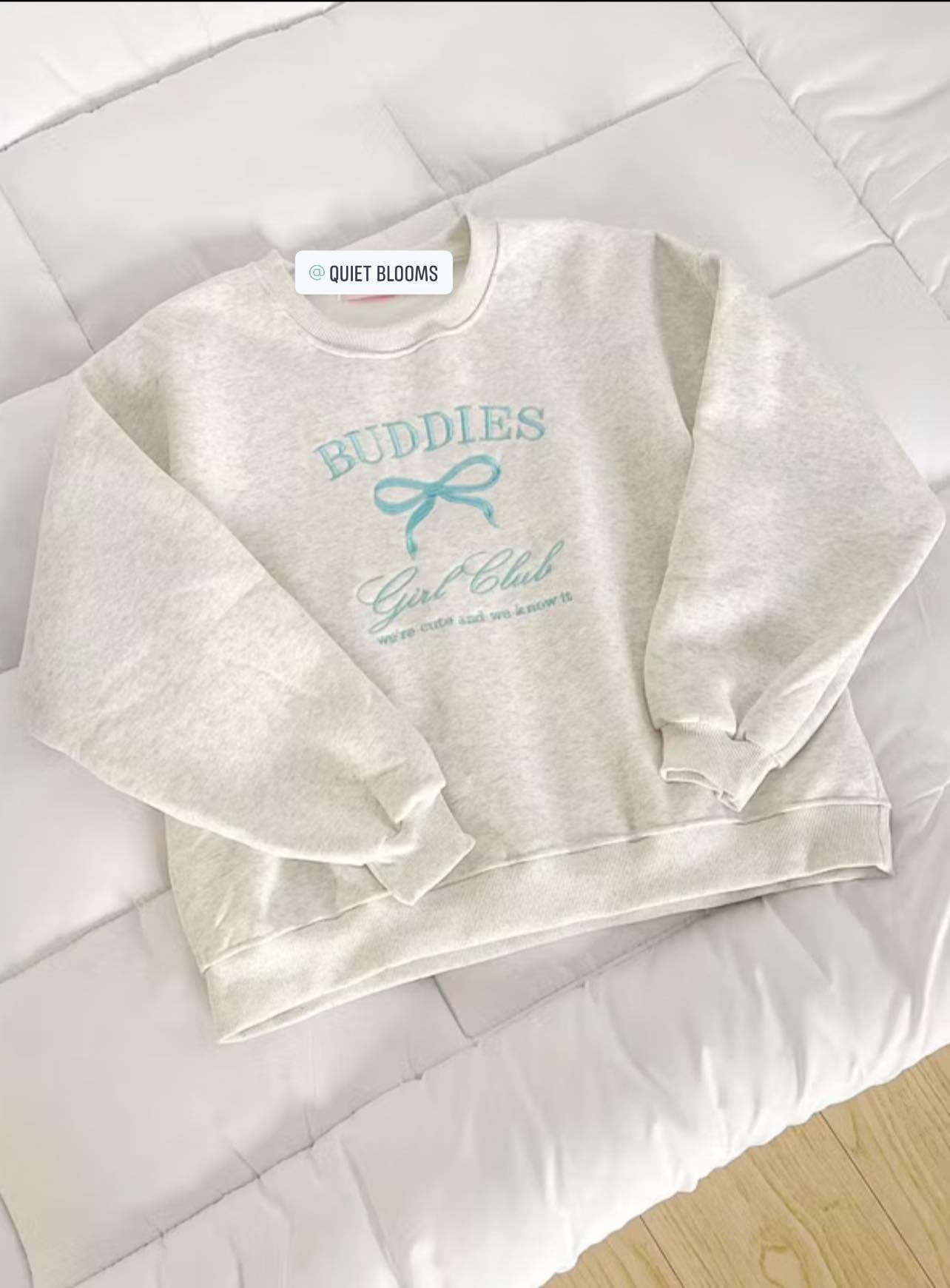 Buddies Girl Club Embroidered Sweatshirt