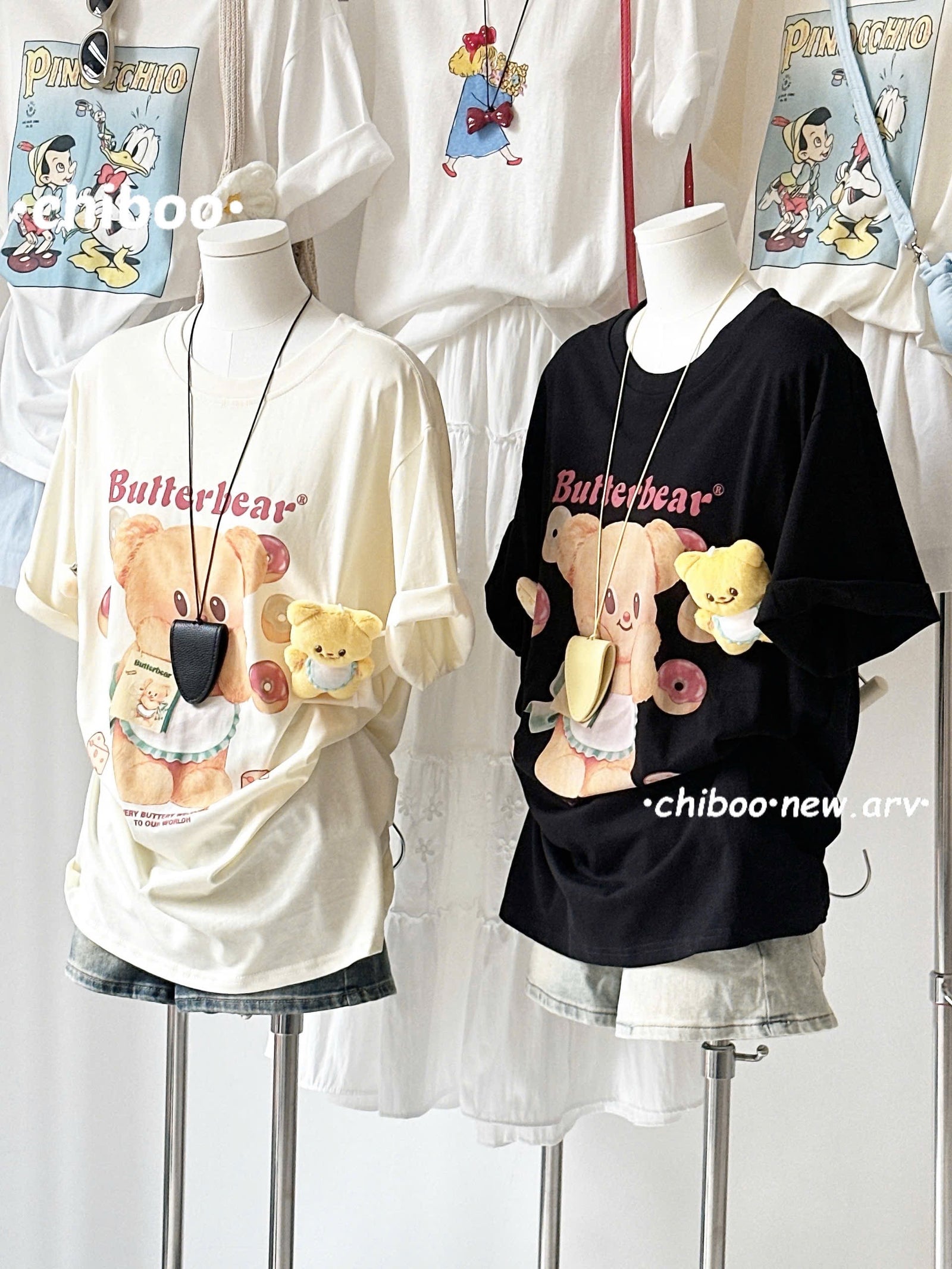 Butterbear Tee Tshirt with Charms