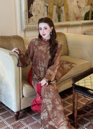 Áo Dài Gấm và Quần Lụa Lạnh