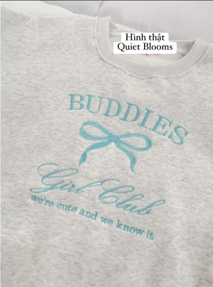 Buddies Girl Club Embroidered Sweatshirt