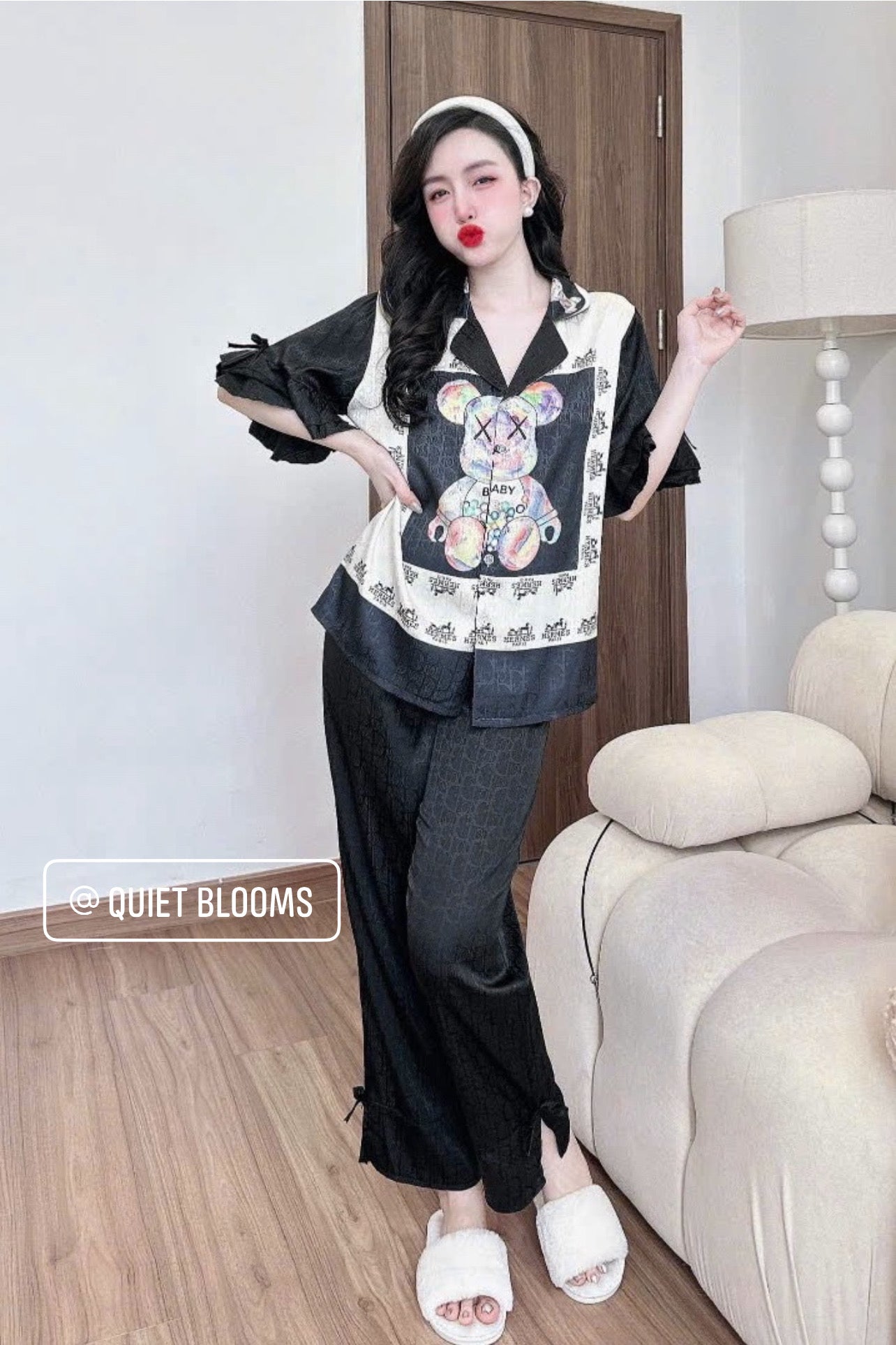 Lụa Xước Cute Pajamas