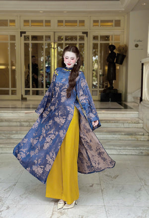 Áo Dài Gấm và Quần Lụa Lạnh