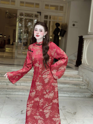 Áo Dài Gấm và Quần Lụa Lạnh