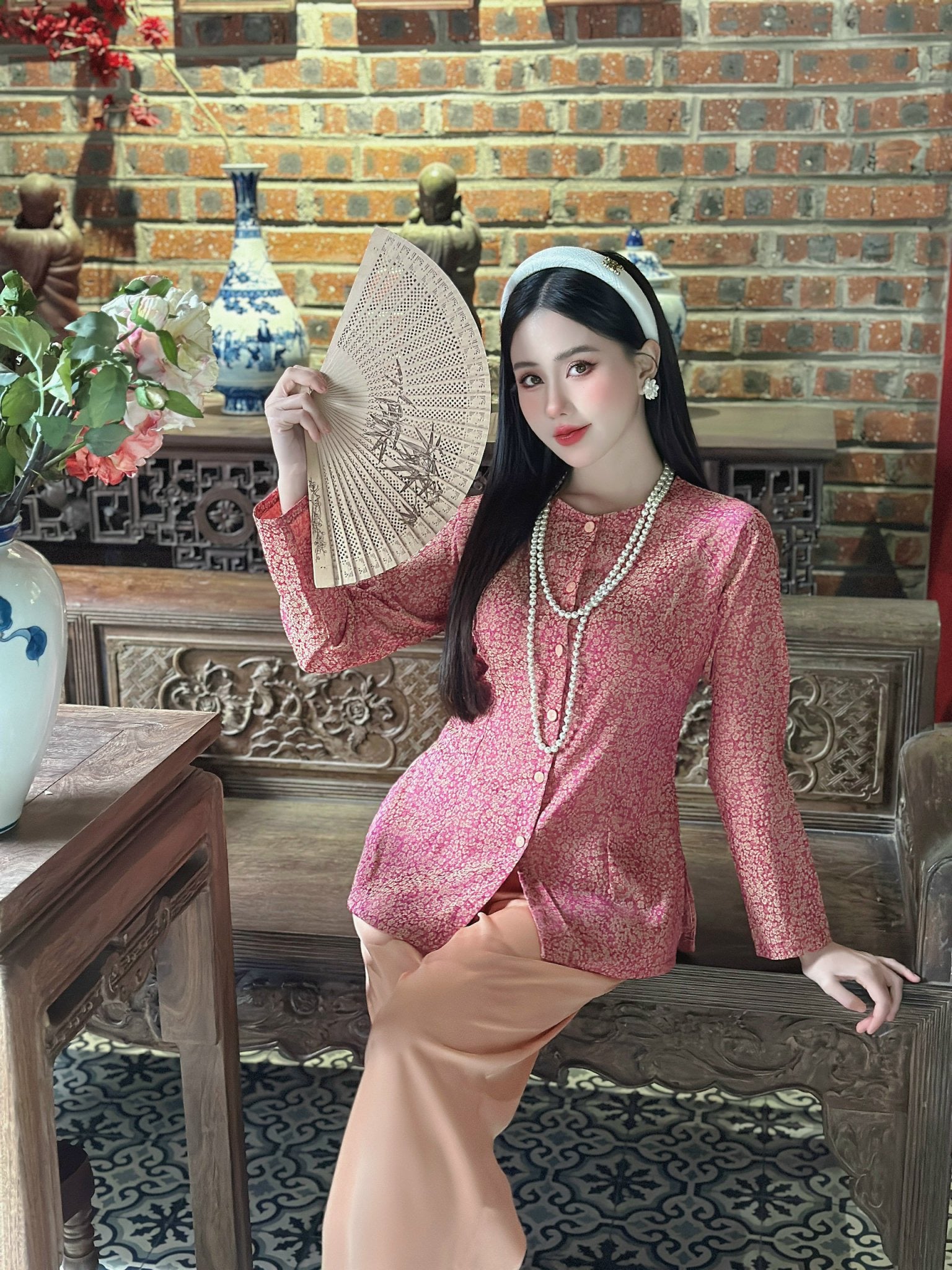 B29 SML - Bà Ba Gấm Hoa Cao Cấp