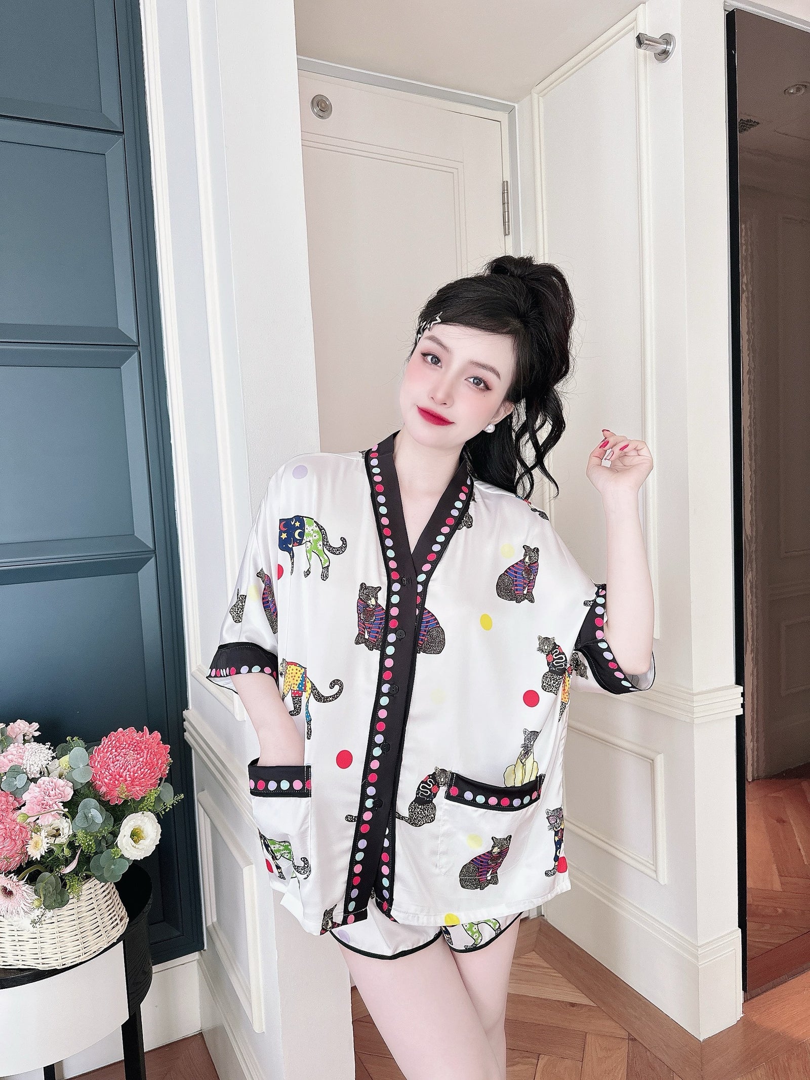 PJ13 2pcs/ Set Top and Shorts