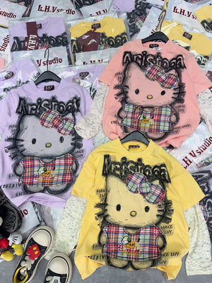 Kitty Lace Long Sleeves Top