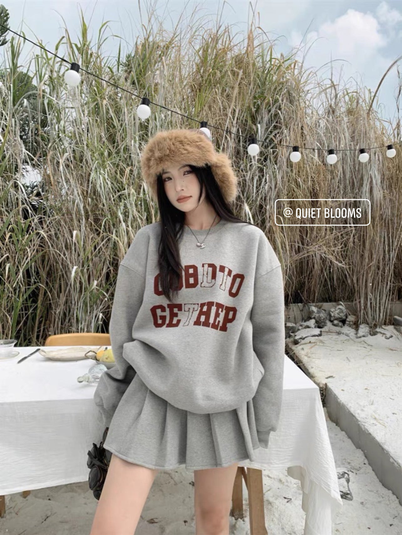 SET of 2 - sweatshirt and skirt